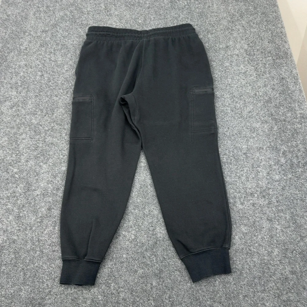 Fabletics Joggers Mens Black Polyester Cotton Cargo Pocket‎ Athletic Streetwear